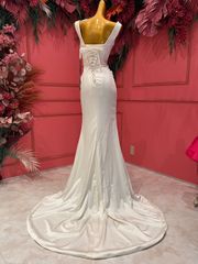 社交ダンス gentil ジャンティ evening ホワイト Mサイズ 発表会 演奏  