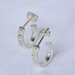 研磨済】 JUSTIN DAVIS SECRET SKULL ピアス クリアストーン