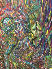 アクリル絵画F10号「無題」アート