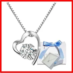 【送料無料 】ホワイト MetalType: ベネチアン 45cm スワロフスキー ネックレス レディース ハート 記念日 彼女 妻 プレゼント シルバー925