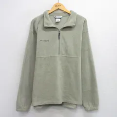 XL/古着 コロンビア 長袖 フリース ジャケット メンズ 00s ワンポイントロゴ ベージュ系 カーキ 25sep30 中古 アウター
