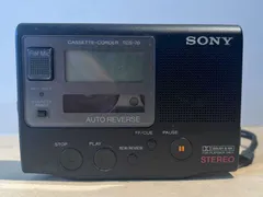 SONY TCS-70 カセットコーダー ソニー レコーダー 箱付きブラック SONY - SONY TCS-70 カセットコーダー ソニー ステレオ録音機