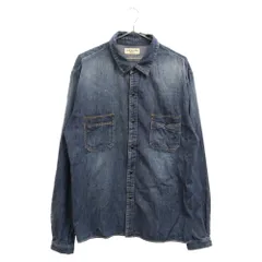 SAINT LAURENT PARIS (サンローランパリ) フロントポケット付き長袖デニムシャツ インディゴ 575157 Y880Lのサムネイル