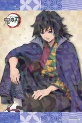 【中古】キャラカード 冨岡義勇 キラキライラストシート 「鬼滅の刃×ナンジャタウン ～猫との穏やかな日々～」 フード＆メニュー注文特典