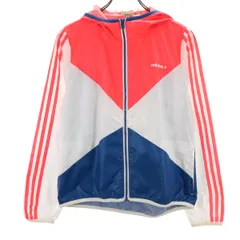 adidas NEO アディダスネオ ウインドブレーカー OT ネオンピンク ジャケット 裏メッシュ レディース 古着