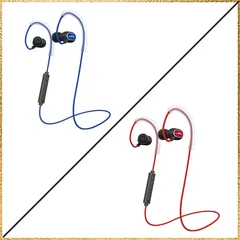 radius｜ラディウス bluetooth イヤホン カナル型 [ワイヤレス(左右コード) /Bluetooth対応]　HP-S100BT ブルー/レッドのサムネイル