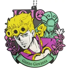 【中古】キーホルダー ジョルノ・ジョバァーナ＆ゴールド・エクスペリエンス ラバーチャーム 「一番くじ ジョジョの奇妙な冒険 GOLDEN WIND」 K賞 