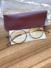薄型＆軽量 ケースに入れて 手帳に挟める メガネ型拡大鏡 サンストン SH29　管理SH29