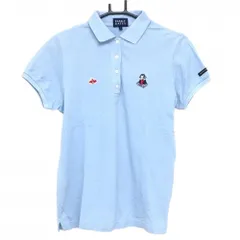 パーリーゲイツ 半袖ポロシャツ ライトブルー ベートーヴェン レディース 1(M) ゴルフウェア PEARLY GATES