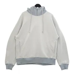N.Hoolywood×champion エヌハリウッド チャンピオン MOCK NECK HOODIE モックネックフーディー CB-B113 パーカー スウェット トレーナー プルオーバー 裏起毛 メンズ Mサイズ ブルー トップス DM16768■