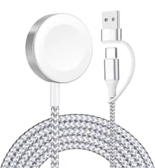 ★POLINK 2in1 USB A+C for アップルウォッチ 充電器 Apple Watch 充電器 充電ケーブル ワイヤレス 充電機 マグネット式充電ケーブル