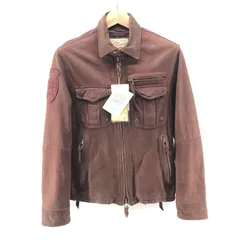 【中古】AVIREX ライダースジャケット 山羊革 size:M　アヴィレックス[24]