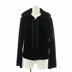 ベロアノワール バイ フォクシー ニューヨーク VELOUR NOIR by FOXEY NEW YORK 22年製 Waverly パーカー ジップアップ 40 M 黒 ブラック 43017 /AN27のサムネイル