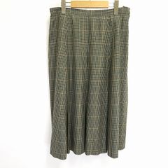 #a バーバリー BURBERRY スカート マルチ チェック ボックスプリーツ 綿 100％ バーバリーチェック ヴィンテージ レディース [952721] k01