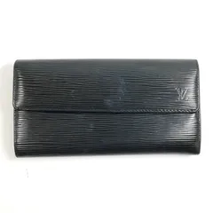 【中古】LOUIS VUITTON M63592 エピ 長財布 ノワール ポシェットポルトモネクレディ★タバコ臭