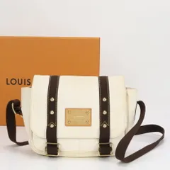 ルイ・ヴィトン 斜めがけ キャンバス アンティグア ブザス 正規品 ショルダー カジュアルに使える！「アンティグア」・LOUISVUITTON【ルイ