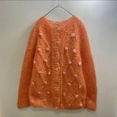 ヨーロッパ 60s 70s ヴィンテージ モヘアニット セーター カーディガン