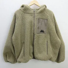 s■ファーストダウン/FIRST DOWN ボアジャケット/パーカー【3L】ベージュ/LADIES/77【中古】