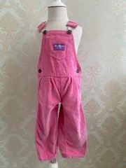 【Size 90】vintage オシュコシュ コーデュロイオーバーオール ピンク