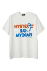 HYSTERIC GLAMOUR ヒステリックグラマー 02251CT09 EAT MY DUST Tシャツ WHITE 正規通販 メンズ