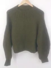 ◇ SENSE OF PLACE by URBAN RESEARCH ボトルネック 長袖 ニット セーター サイズF カーキ レディース E  【1304260005232】