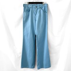 美品 70s 80s 70年代 80年代 アメリカ製 USA製 BIG YANK ビッグヤンク フレアパンツ フレアデニム 薄手 ベルボトム ビックベル ブーツカット W30 W31 L29 L30 古着 ヴィンテージ 水色 青 ブルー