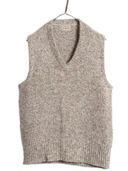 【お得なクーポン配布中!】 80s エルエルビーン ウール ニット ベスト メンズ レディース M / 80年代 ヴィンテージ LLBEAN プルオーバー Vネック 重ね着 シンプル 無地