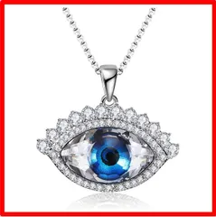 【送料無料 】JRCN180901 [Richapex] クリスタル ネックレス 魔眼 お守り ペンダントチェーン レディース