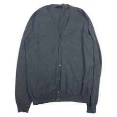 PRADA プラダ カシミヤ混 コットン ニット カーディガン グレー系 50【中古】のサムネイル