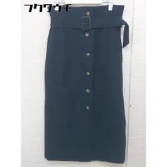 ◇ ◎ MOUSSY マウジー フロントボタン ロング フレア スカート サイズ1 ブルー レディース  【中古】 【1112010024460】