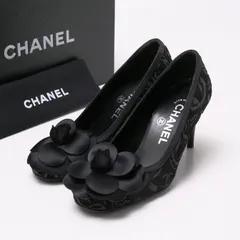 【美品】CHANEL シャネル カメリア パンプス ヒール フラワー 花 39 □美品□CHANEL シャネル パンプス サイズ5 カメリア フラワー