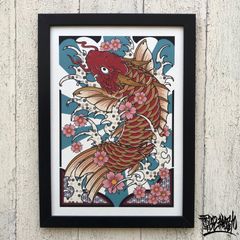 One style様専用☆ 「Lucky gold fish」 原画 金魚 - メルカリ