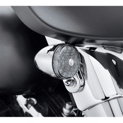 Harley-Davidson ハーレーダビッドソン　LEDブレット・ターンシグナルキット　クローム／スモークレンズ LED Bullet Turn Signal Kit - Front／ 丨 67800478