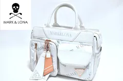 【訳あり品】新品 MARK & LONA ライアングルロゴ ナイロンツイル ダイアゴナルパターン カートバッグ