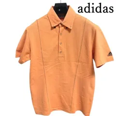 adidas  アディダス ゴルフウェア メンズ  半袖ポロシャツ 鹿の子ポロシャツ 速乾  オレンジ S ゴルフシャツ 
