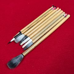 me029 浙江湖筆 8本セット 未使用品含む 大楷羊毫 長鋒宿羊毫條幅 中国筆 書道