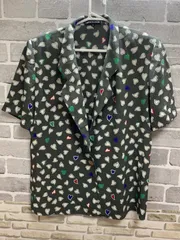 A【A18-36】◇    LAPINE BLANCHE   13サイズ　セットアップスカート　肩パッド付き　多色　ハート柄