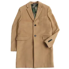 極美品●VALENTINO ヴァレンティノ キャメル100％ 裏地カモフラ/迷彩柄 チェスターコート ライトブラウン 44 イタリア製 正規品 メンズのサムネイル