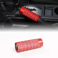 新品  FJクルーザー トヨタ 2007-2021に対応 ハンドブレーキスリーブ ハンドルプロテクター (赤) 自動車用アルミニウム合金ハンドブレーキカバー