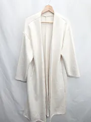 ◇ ⊇ GRL グレイル ノーカラー ドロップショルダー ロング 長袖 コート サイズF アイボリー レディース E  【1410290012475】