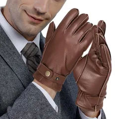 【数量限定】高級 通勤 運転 2色 保温 秋 バイク ドライビンググローブ 黒 紳士 冬手袋 防寒 グローブ ブラウン レザー 皮 メンズ 革手袋 23004 ジー] エス [ジー