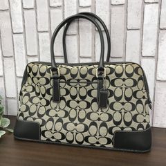 良品】CELINE マカダム柄スクエアボストンバッグM93 ヴィンテージ