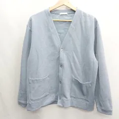 ◇ URBAN RESEARCH DOORS 長袖 カーディガン サイズ38 ライトブルー レディース メンズ E  【1407020022125】
