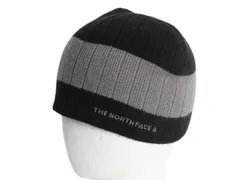 【お得なクーポン配布中!】 ノースフェイス アクリル ボーダー ニット キャップ フリーサイズ / THE NORTH FACE フリース ライナー付き ビーニー ワッチ 帽子 ツートン