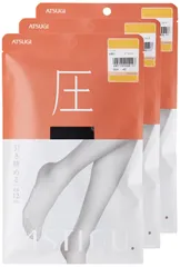 【人気商品】[アツギ] ASTIGU（アスティーグ）【圧】 ストッキング 引き締める 着圧 ＜3足セット＞ レディース AP6002 ブラック LLL