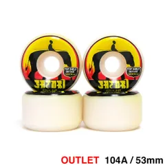 （アウトレット価格 6,600円 → 3,990円）SATORI WHEEL サトリ ウィール ELEPHANT TOP SHELF 53mm 黄ばみ　スケートボード スケボー