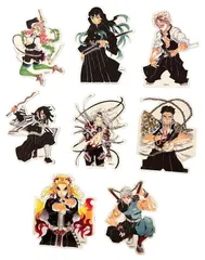 鬼滅の刃　ダイカットステッカー　8種セット　( 鬼舞辻無惨 & 時透無一郎 & 不死川実弥 & 伊黒小芭内 & 甘露寺蜜璃 & 宇髄天元 & 煉獄杏寿郎 & 悲鳴嶼行冥 )