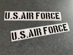 US AIR FORCE A01 ステッカー お得2枚セット大サイズ《カラー選択可》送料無料