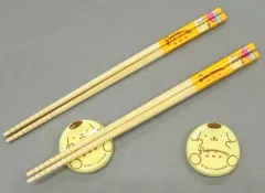 【中古】マグカップ・湯のみ 6.ポムポムプリン はし＆はし置き 「サンリオ当りくじ ポムポムプリン当りくじ」