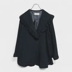 美品✨希少【フェラガモ】カシミヤ100% ポンチョ風コート イタリア製 ブラック カシミア100%※ブラックポンチョ 最高級生地です＾＾ 黒革 コート